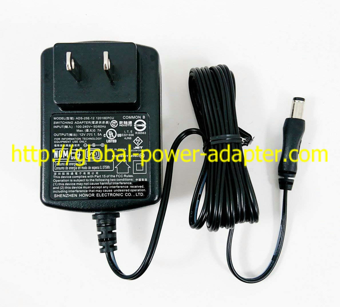 Brand new HOIOTO ADS-25E-12 12018EPCU 12V 1.5A AC Power Adapter for Seagate/WD/Hitachi External Hard - Click Image to Close